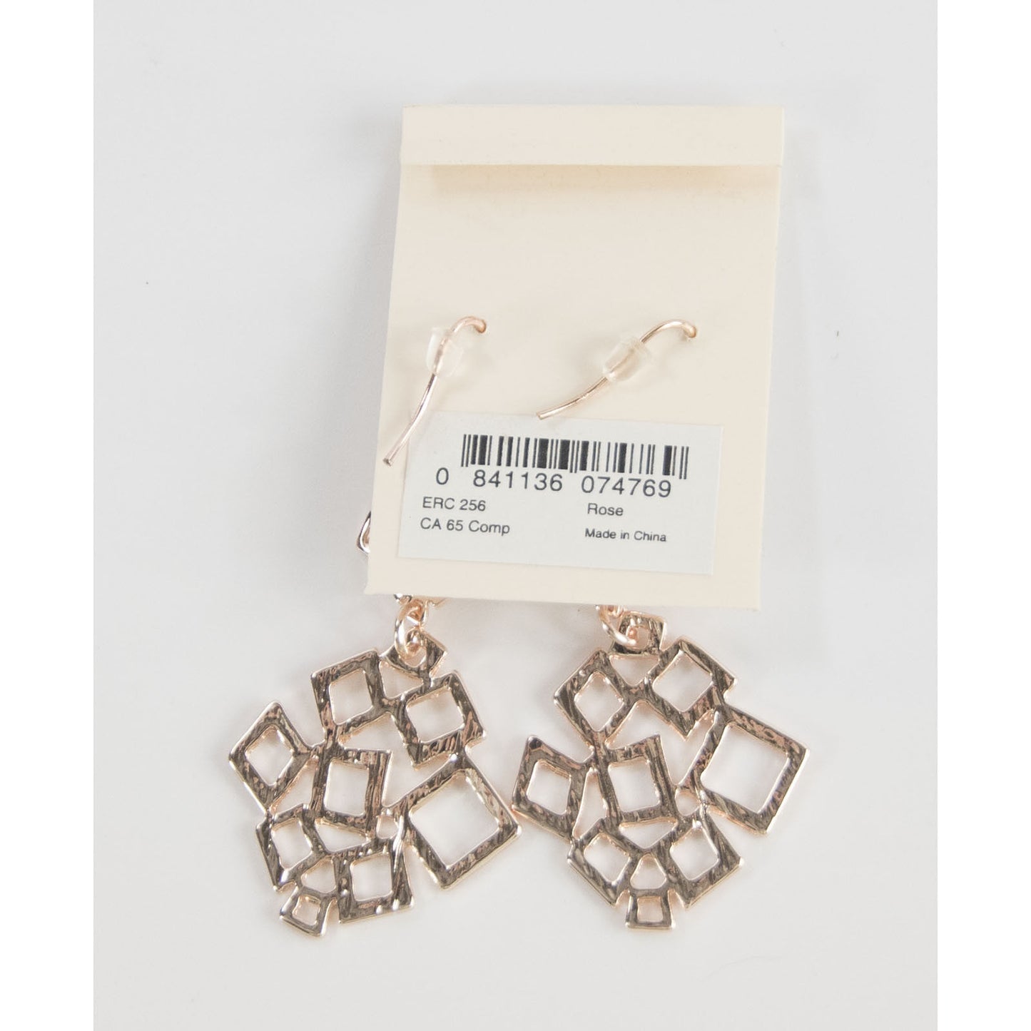 Amrita Singh Rose Gold Gramercy Geometric Drop Dangle Earrings ERC 256 NWT