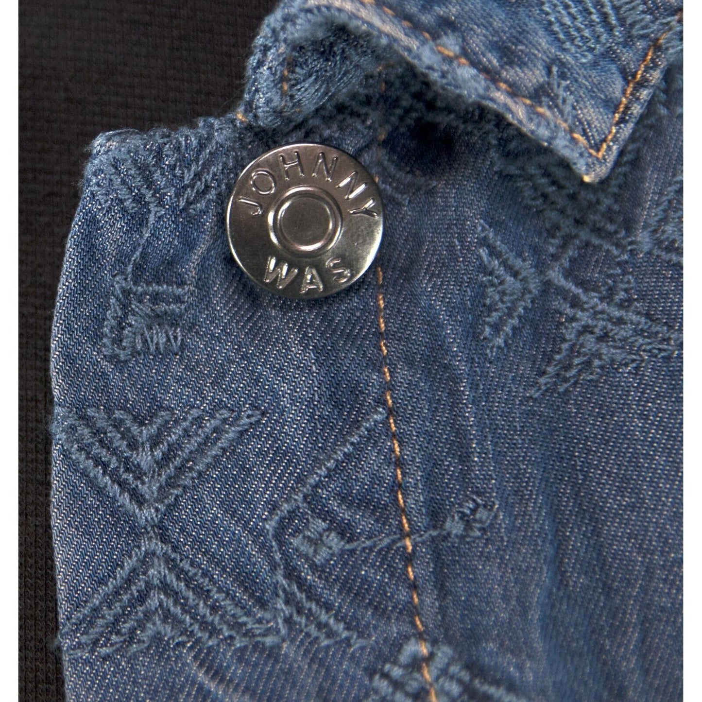 Johnny Was Qiva Embroidered Denim Jacket Size S NWT