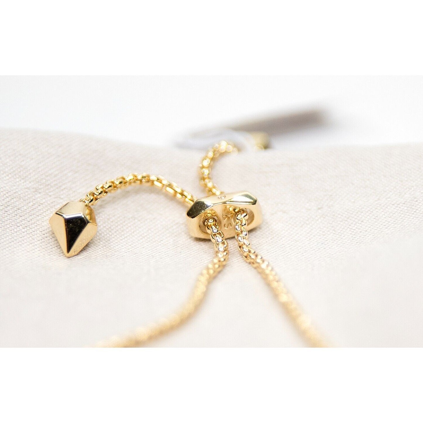 Kendra Scott Jack Purple Crystal Delicate Glold Plated Chain Bracelet NWT