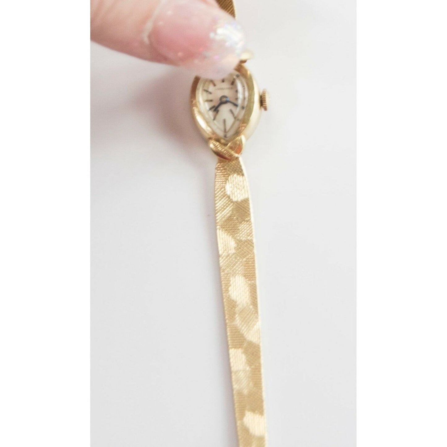 Longines Vintage Ladies 14K SOLID Gold Case Solid Gold Band Bracelet Dress Watch