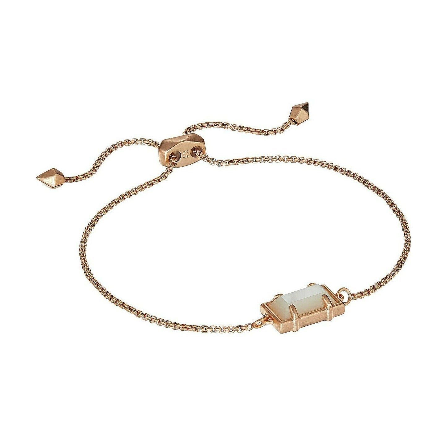 Kendra Scott Phillipa Rose Gold Mother of Pearl Chain Bracelet NWT