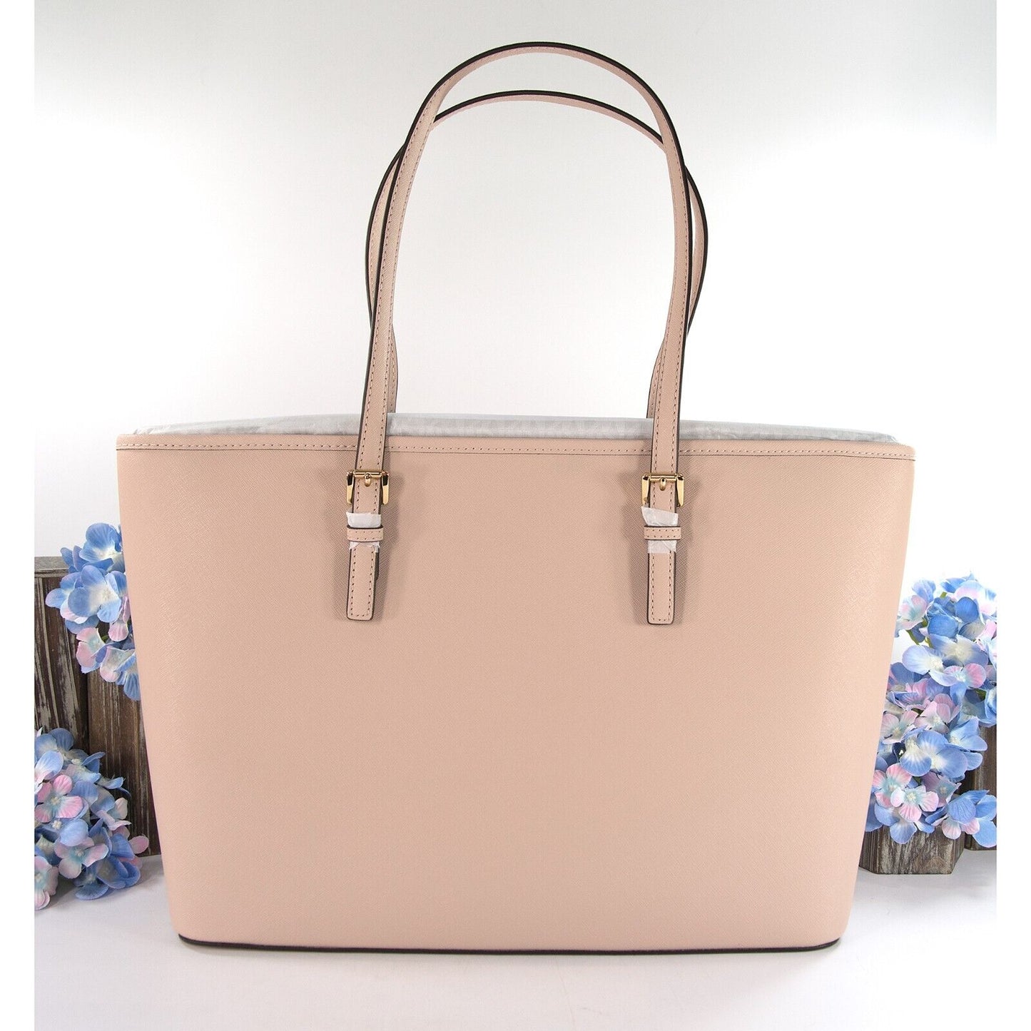 Michael Kors Soft Pink Saffiano Leather Multifunction Travel Tote Bag NWT