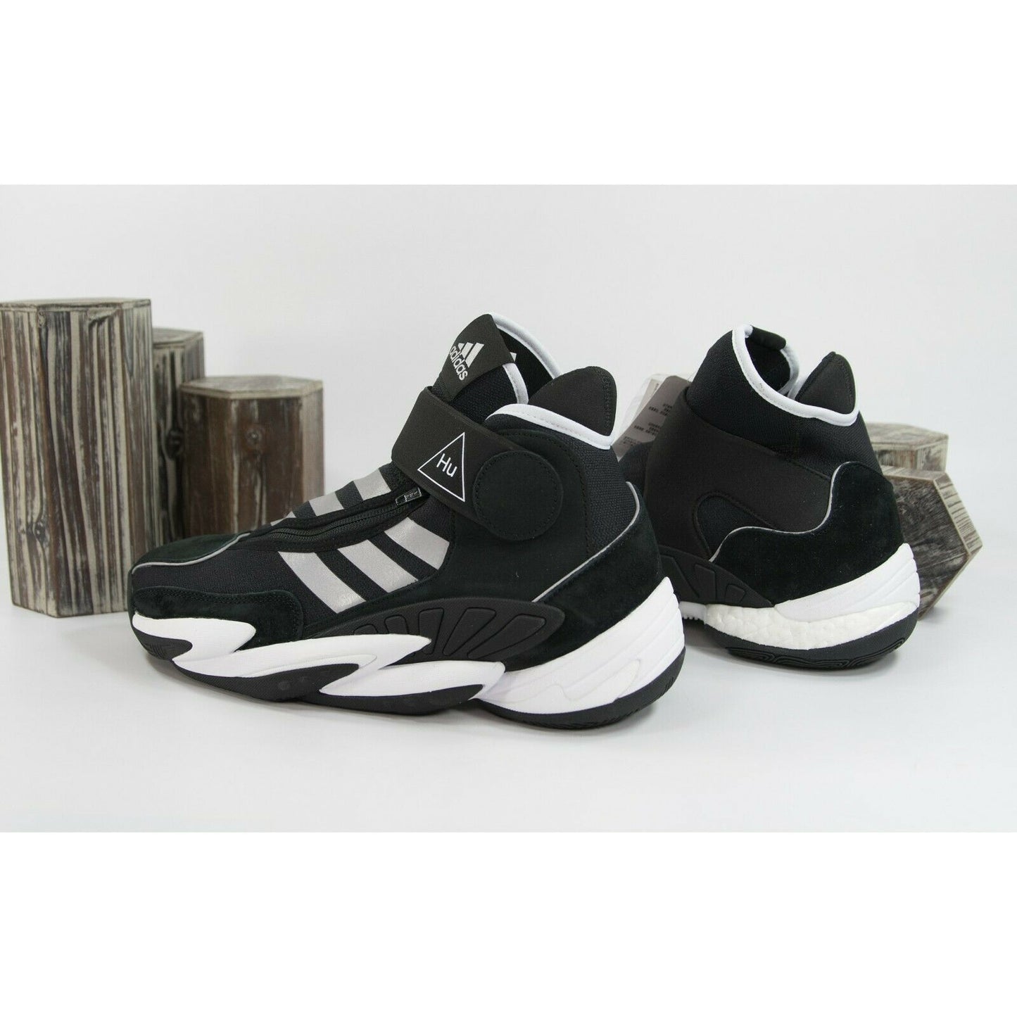 Adidas X Pharrell Williams Black Crazy BYW HU Basketball Shoes Mens 10 NIB