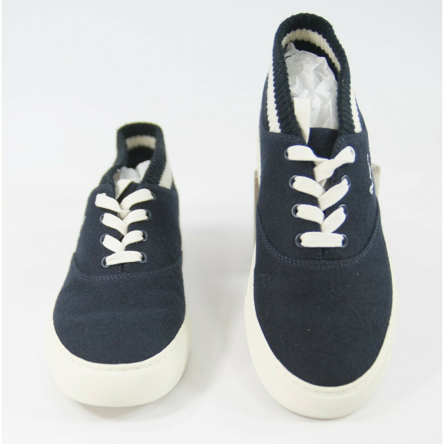 Tory Burch Bright Navy Snow White Love All Hi-Top Trainer Sneaker 8 NIB