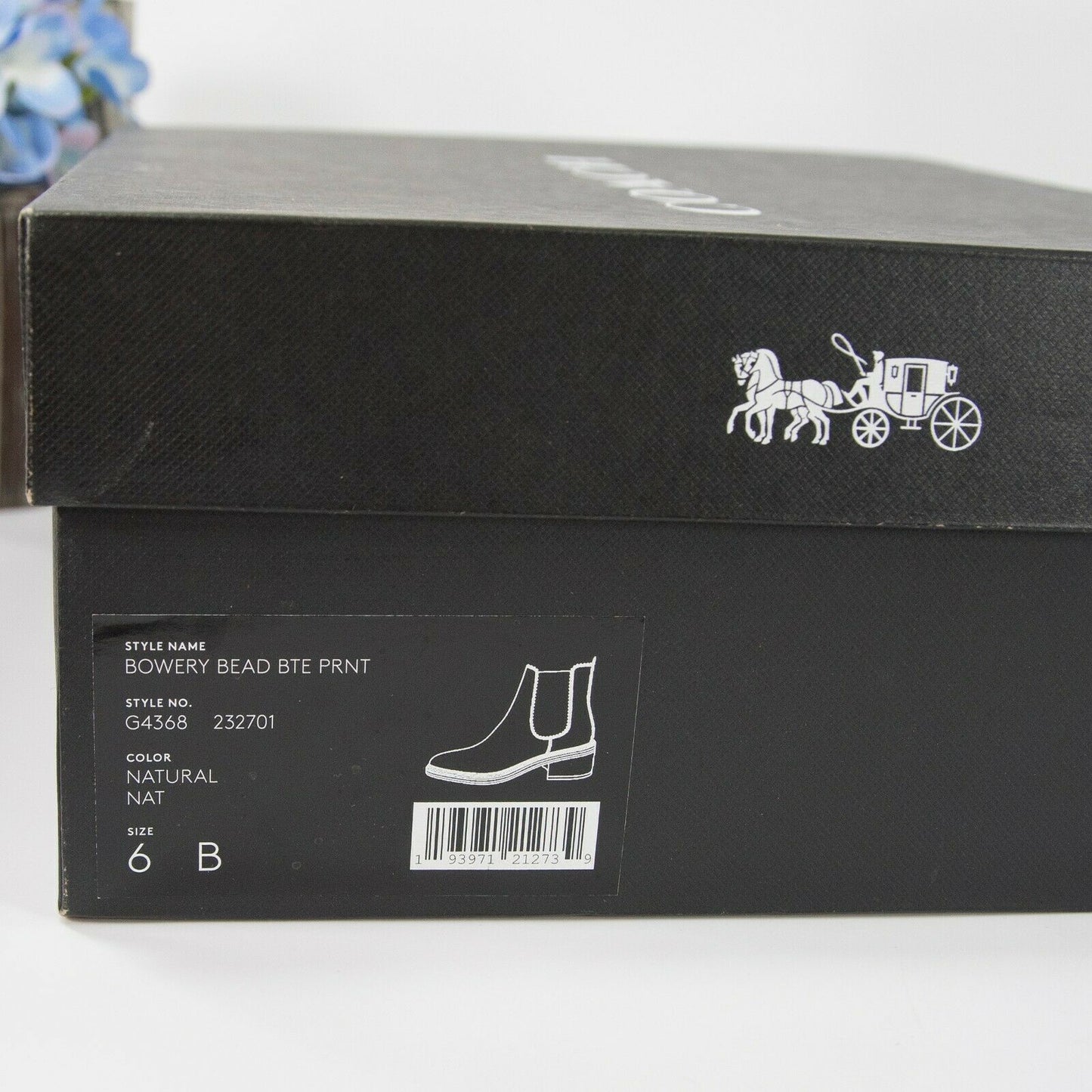 Coach Snake Leather Bowery Beaded Bootie Boots Size 6 NIB
