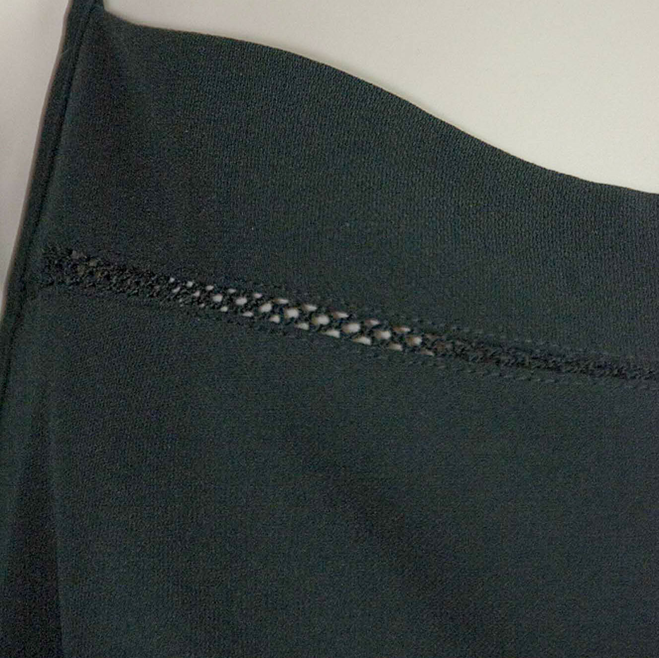 Ann Taylor Loft Lace Inset Flounce Bottom Sleeveless Black Dress Size 6