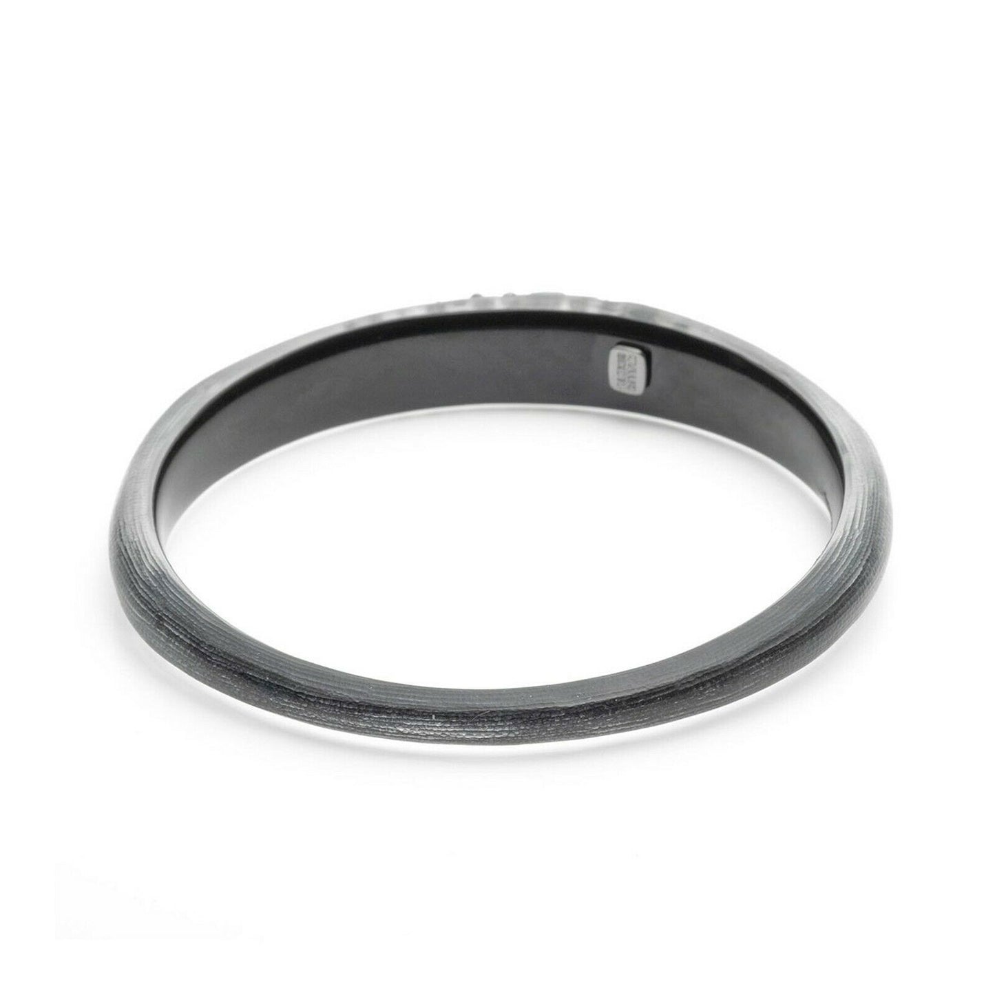 Alexis Bittar Black Lucite Noir Dust Crystal Bangle Bracelet NWT