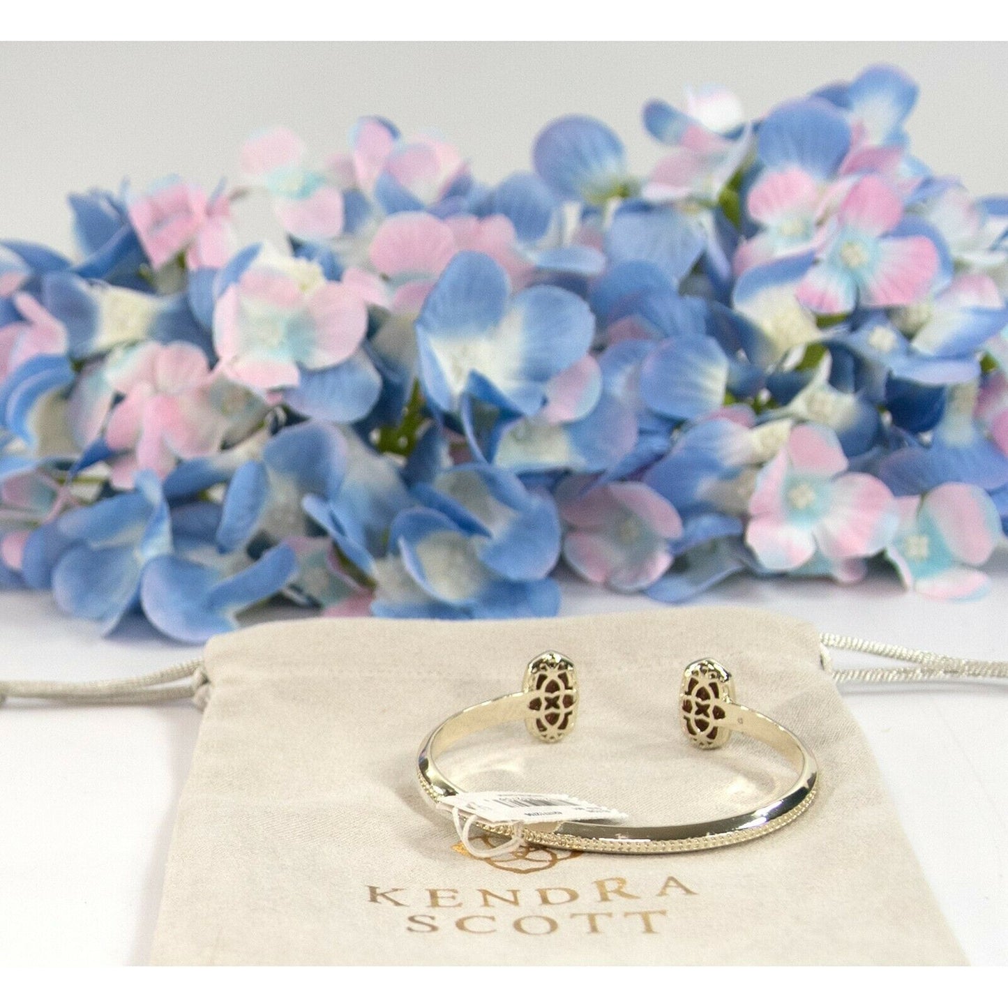Kendra Scott Elton Goldstone Bangle Cuff Bracelet NWT