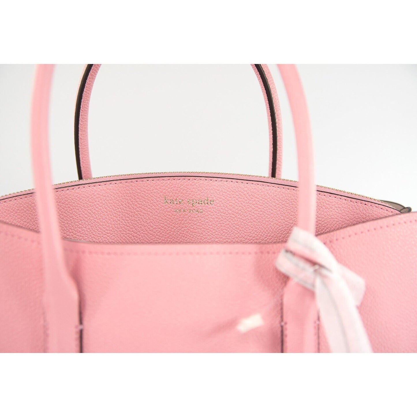 Kate Spade Margaux Pink Carnation Leather Large Satchel Shoulder Bag NWT