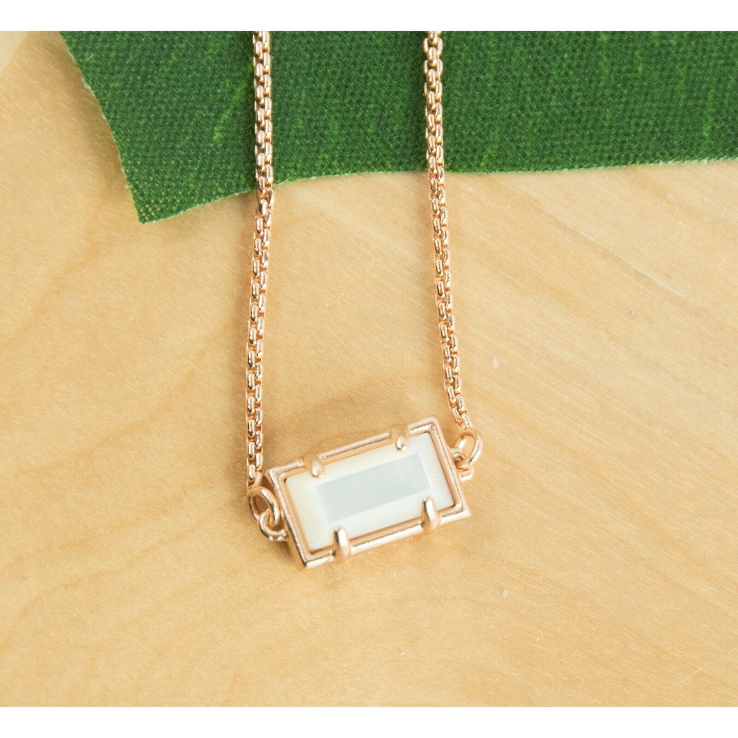 Kendra Scott Phillipa Rose Gold Mother of Pearl Chain Bracelet NWT