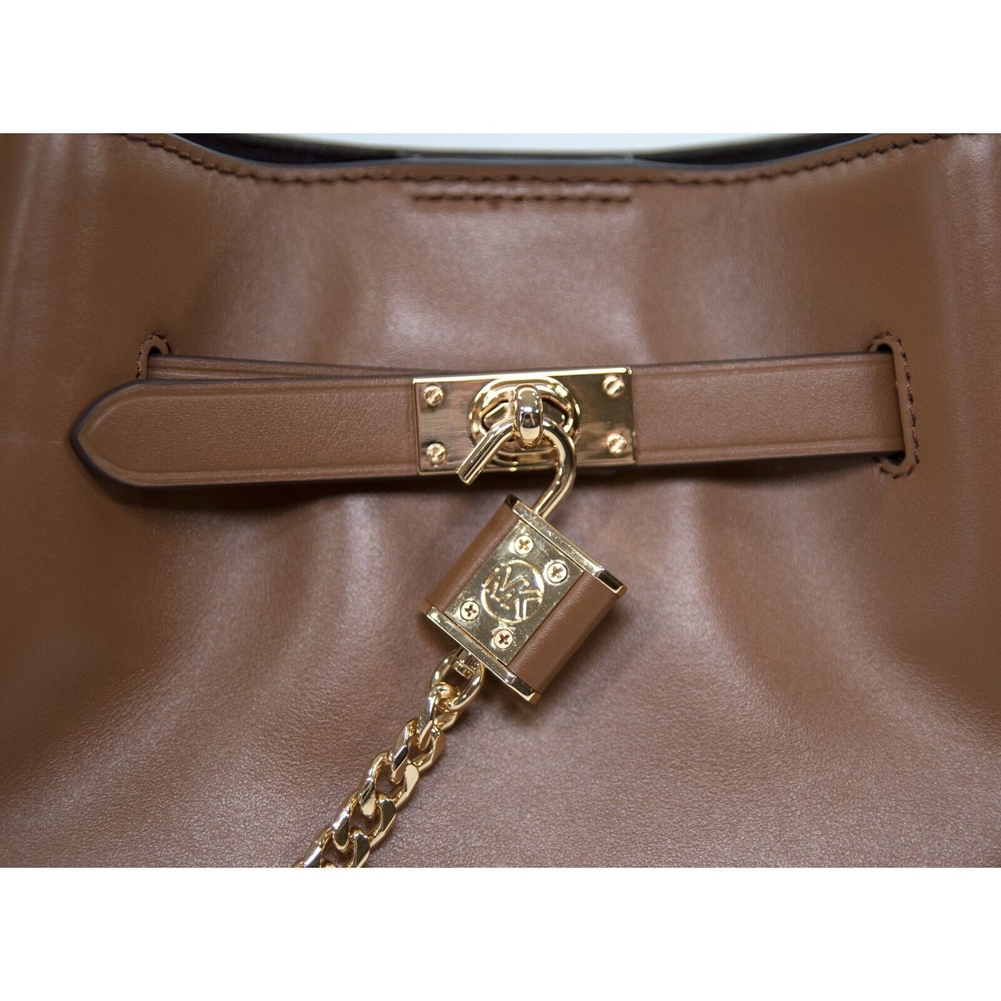 Michael Kors Luggage Brown Hamilton Legacy Leather Satchel Bag NWT