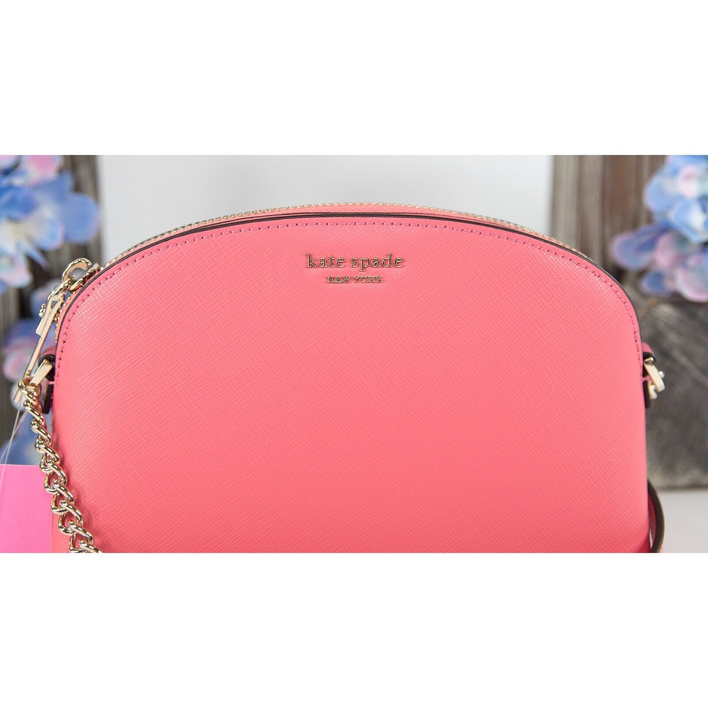 Kate Spade Cameron Street Hilli Garden Pink Leather Dome Crossbody Bag NWT