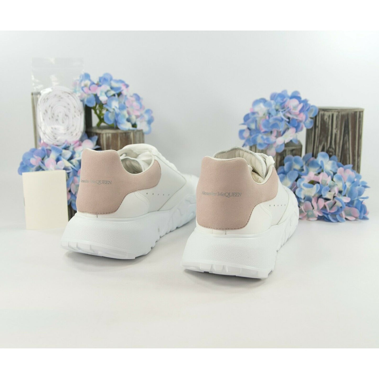 Alexander McQueen Oversized Patchouli Suede Lambskin Leather Sneakers 39 NIB