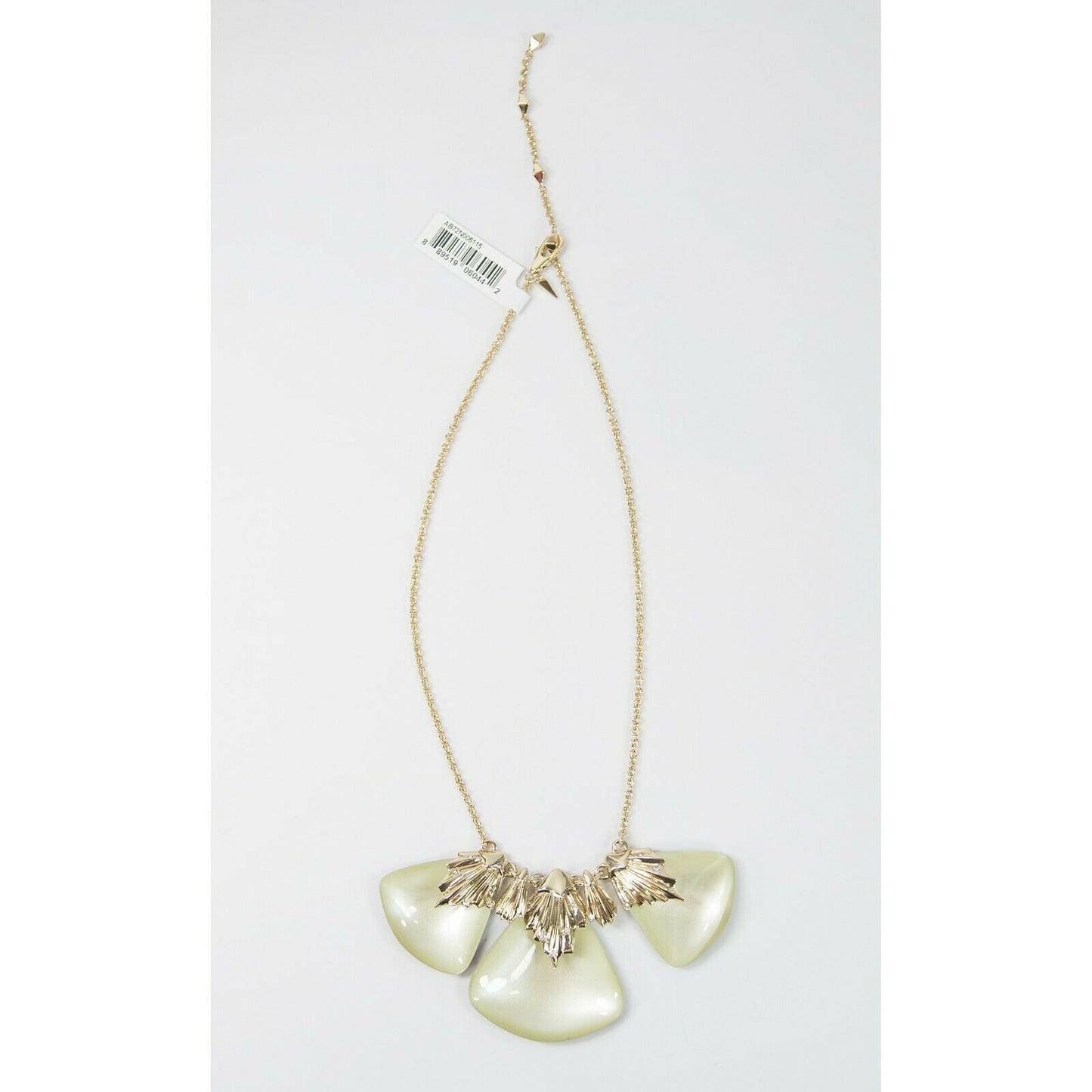 Alexis Bittar Iridescent Fan Crystal Lucite Station Statement Necklace NWT