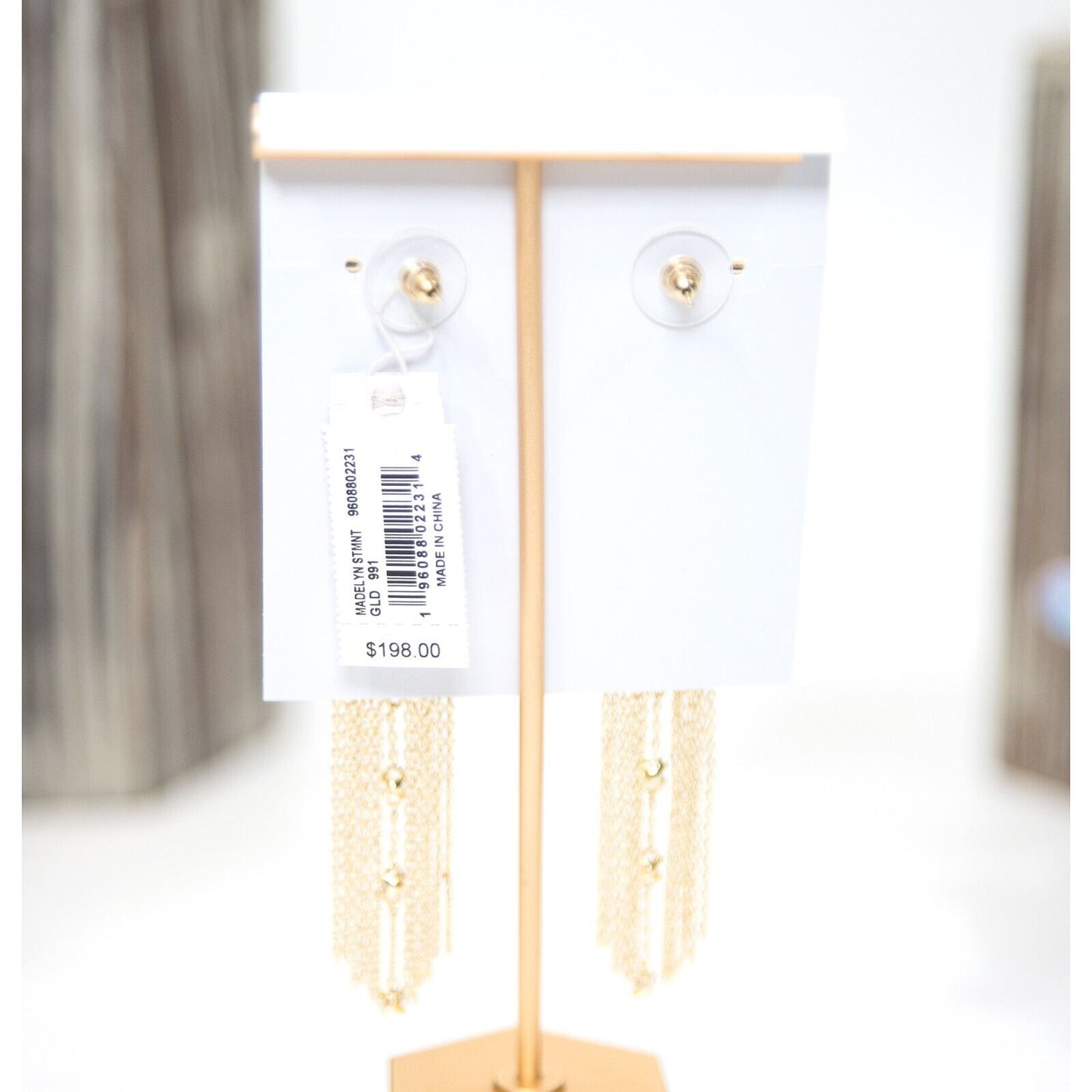 Kendra Scott Madelyn Pearl Fringe Drop Dangle Statement Earrings NWT