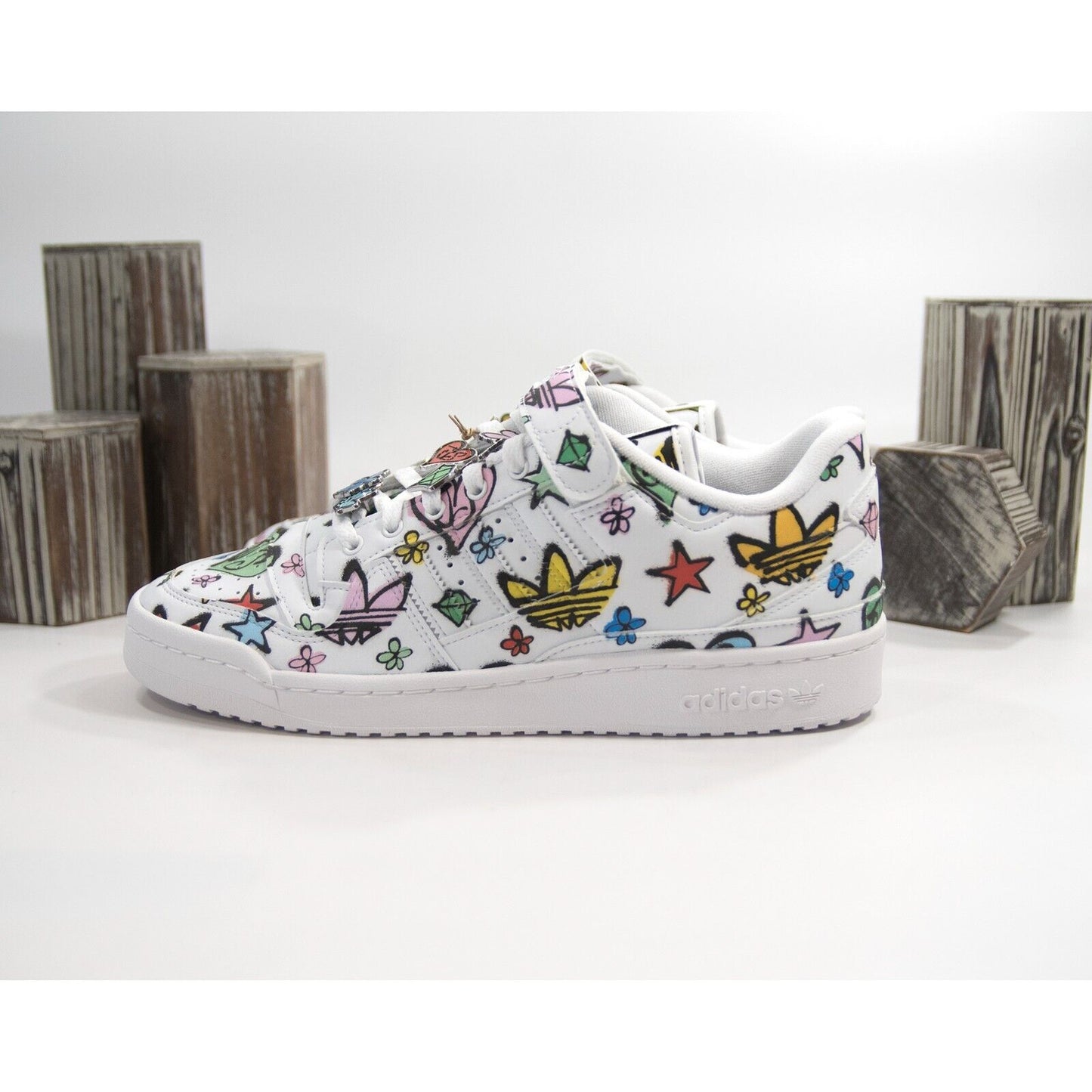 Adidas X Jeremy Scott Forum 84 Low Monogram Sneakers Shoes Mens 11 NIB