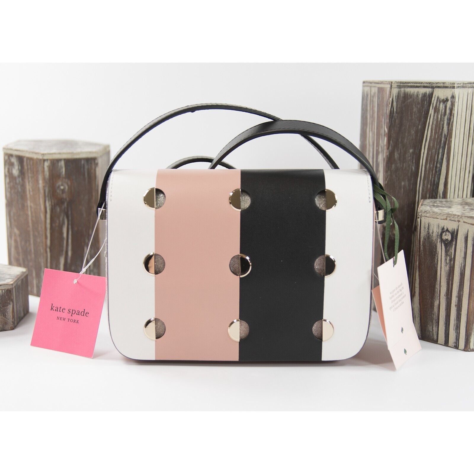 Kate Spade Black with Pink crossbody