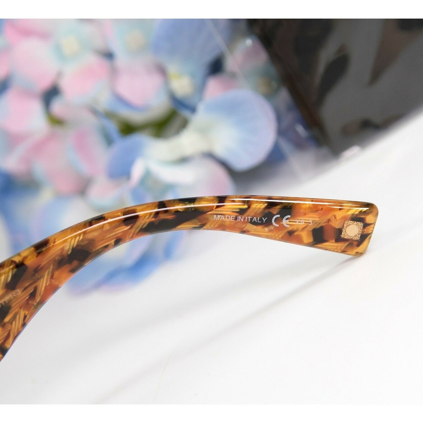 Christian Dior 4N1SB Honey Tweed Flanelle 3 Logo Sunglasses NWT Case