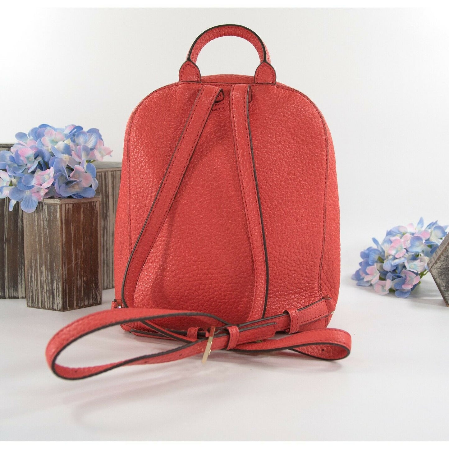 Kate Spade Carter Street Caden Picnic Red Leather Backpack Bag NWT