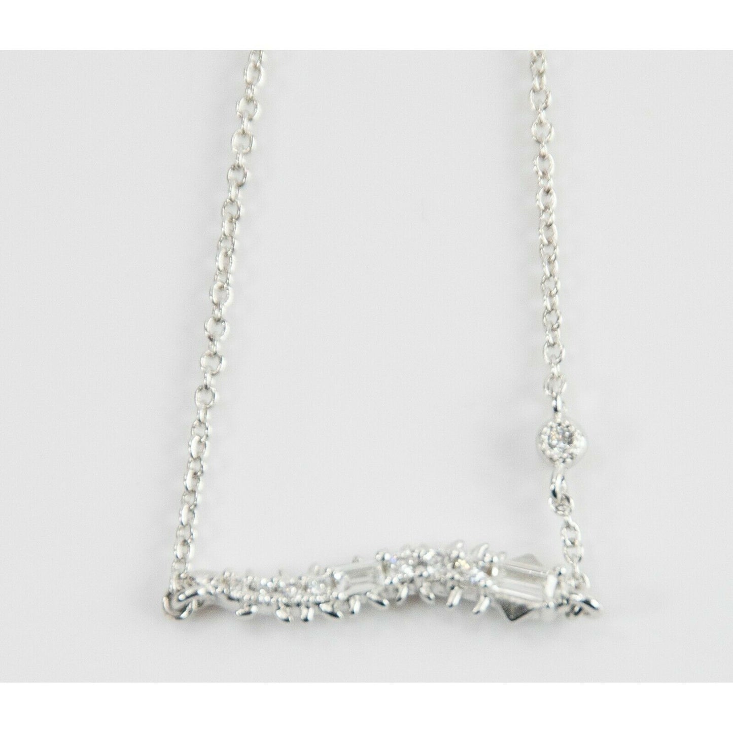 Kendra Scott Marianne Rhodium Cascade CZ Chain Bracelet NWT