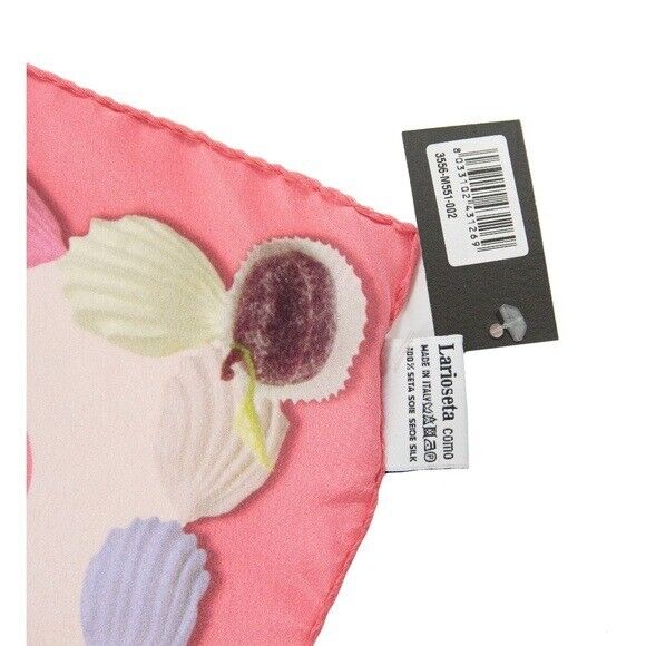 Moschino Sweet Heart Candy Pink Square Silk Scarf