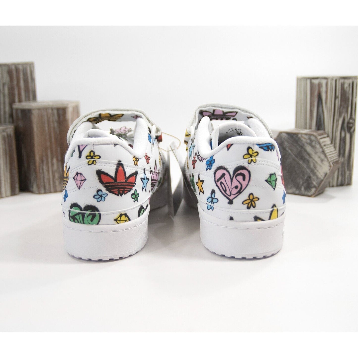 Adidas X Jeremy Scott Forum 84 Low Monogram Sneakers Shoes Mens 12 NIB
