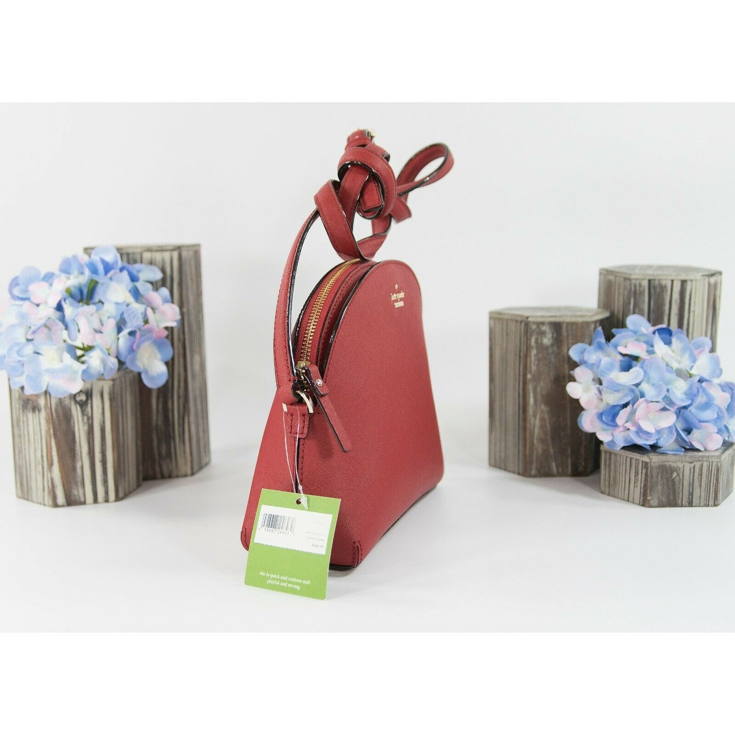 Kate Spade Cameron Street Large Hilli Red Saffiano Leather Dome Crossbody NWT