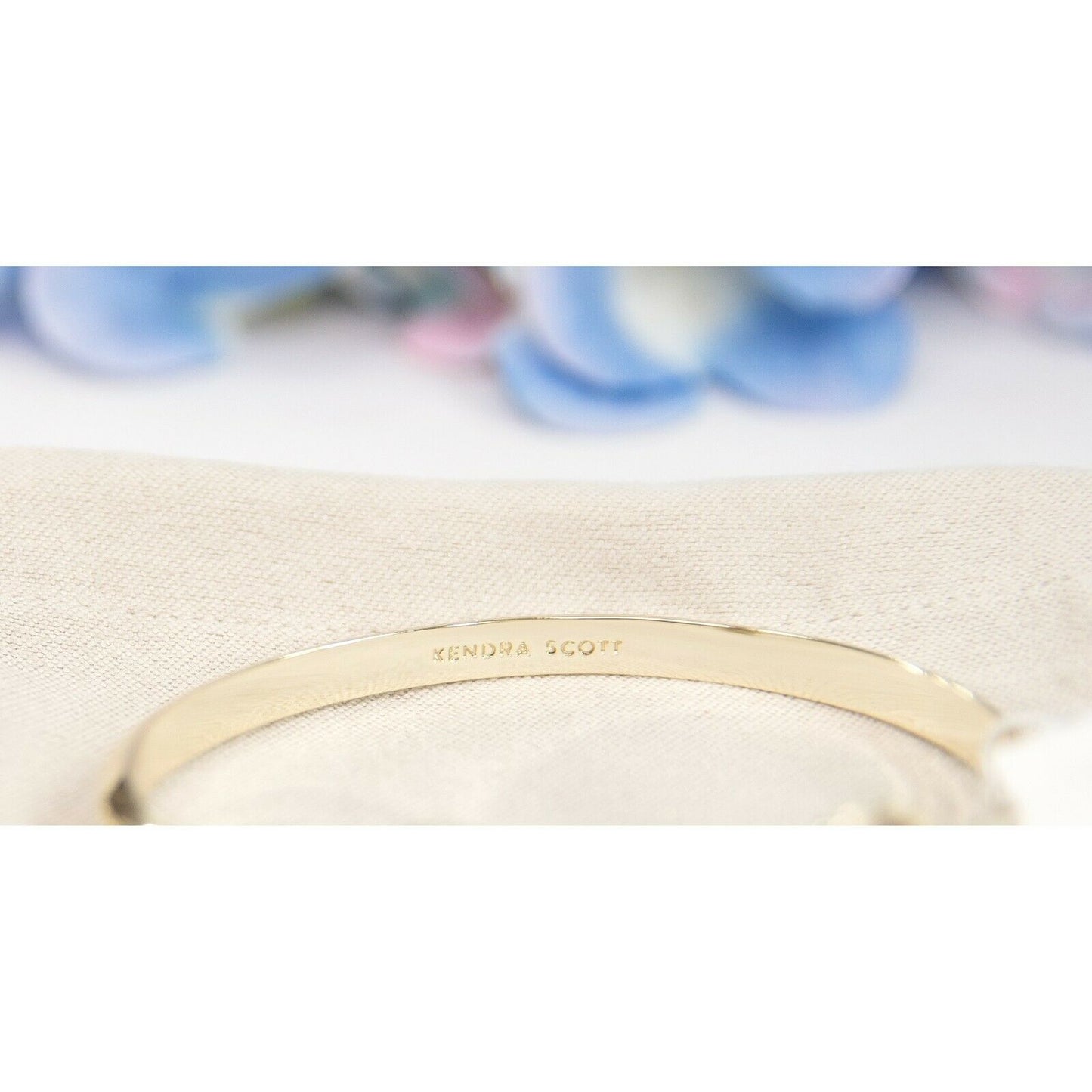 Kendra Scott Elton Maroon Jade Bangle Cuff Bracelet NWT