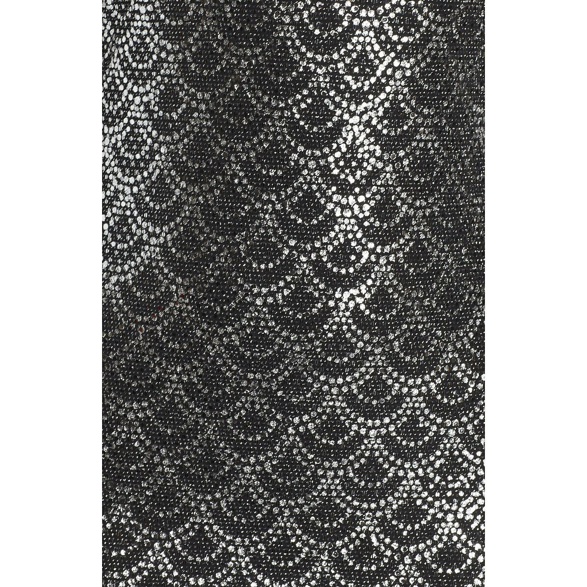 Michael Kors Black Silver Scallop Glitter Lame Cowl Back Chain Dress XS NWT