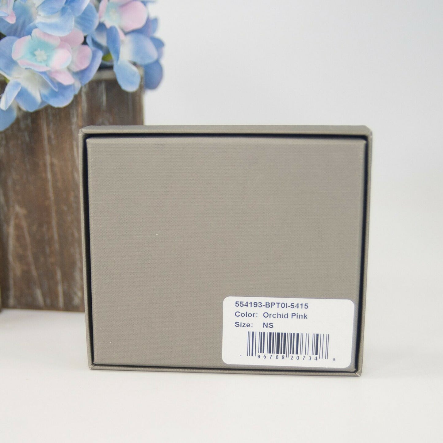 Alexander McQueen Silver Skull Crystal Orchid Pink Leather Card Case Holder NWT