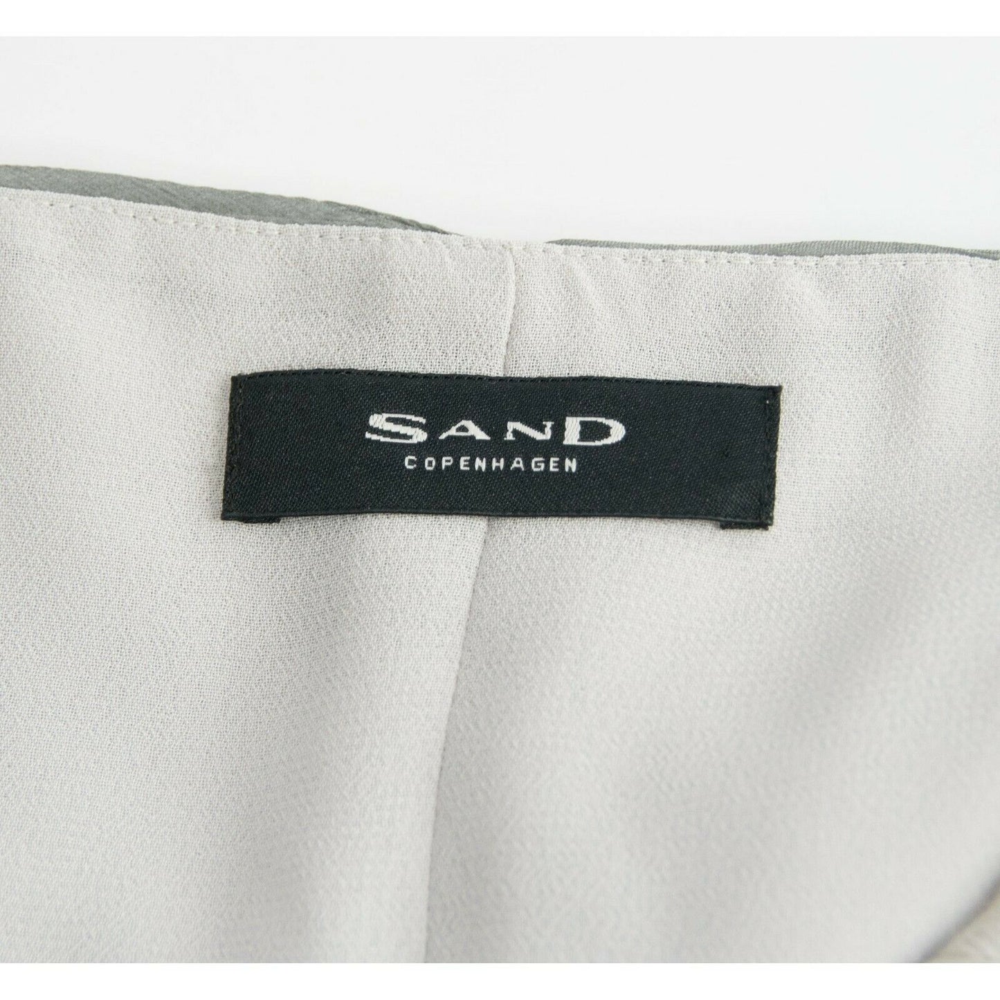 Sand Copenhagen Grey Ombre Silk Chiffon Beaded Couture Blouse Top 44 NWT $495