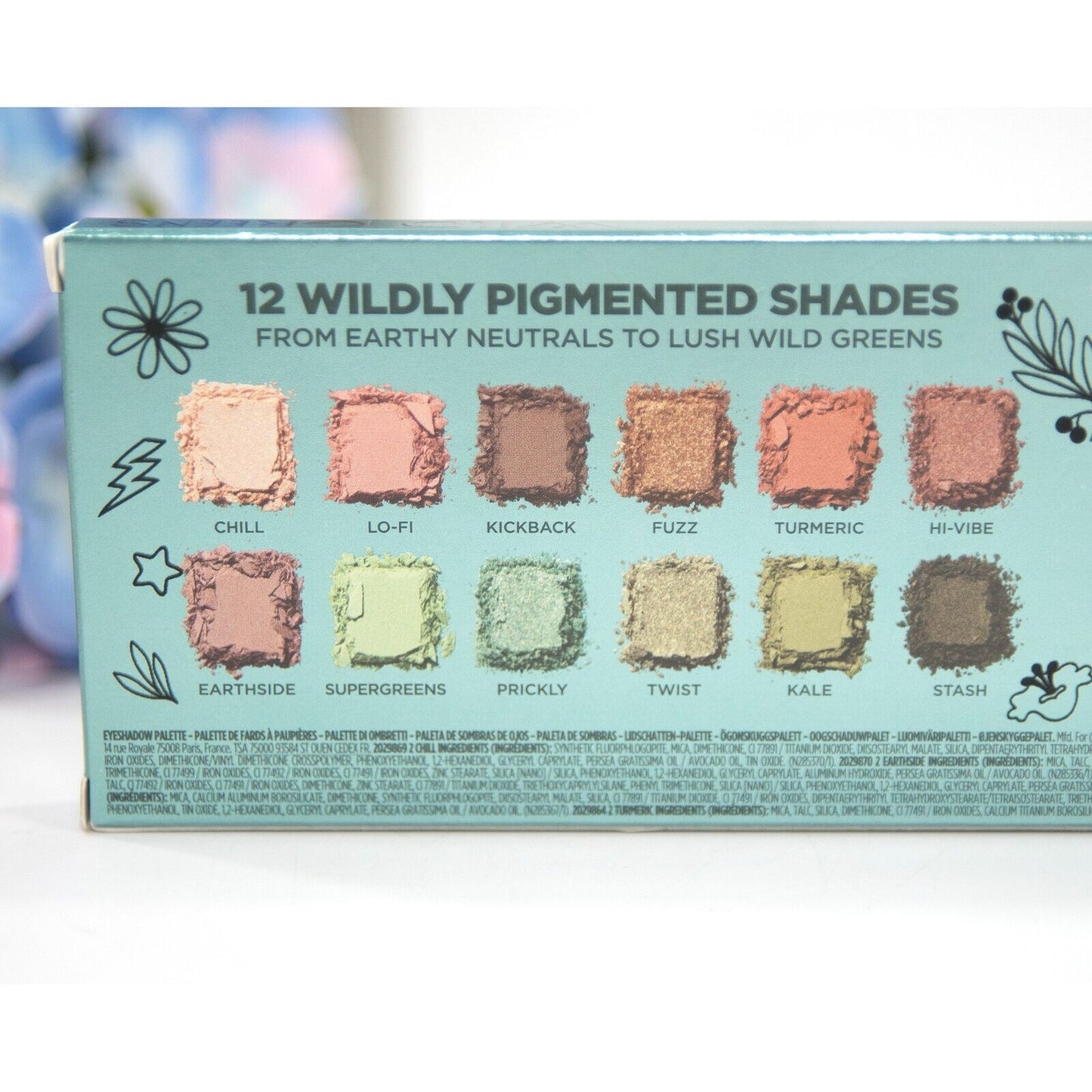Urban Decay Wild Greens Metallic Glitter Pigment Eyeshadow Palette NWT