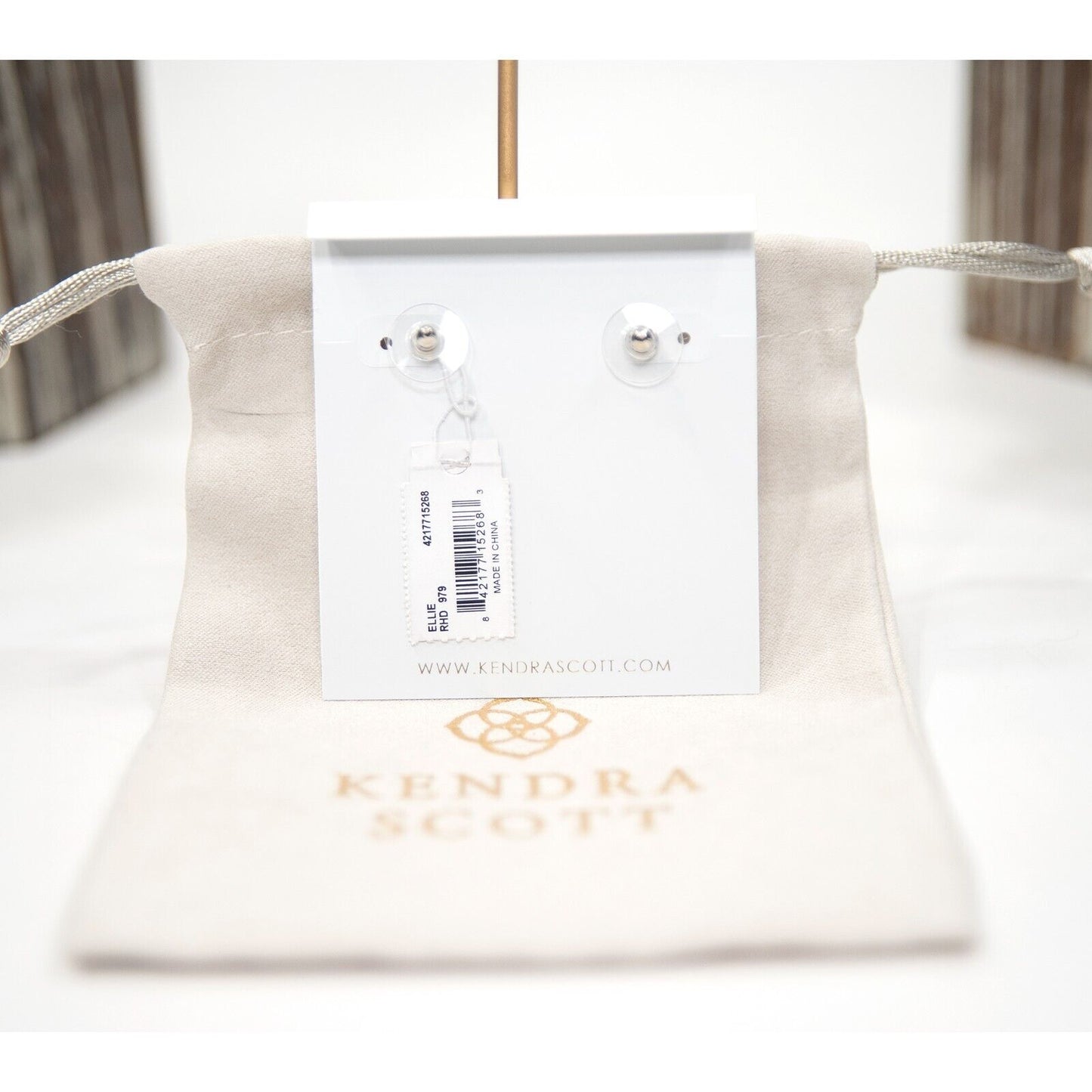 Kendra Scott Ellie Multi Drusy Rhodium Statement Stud Earrings NWT