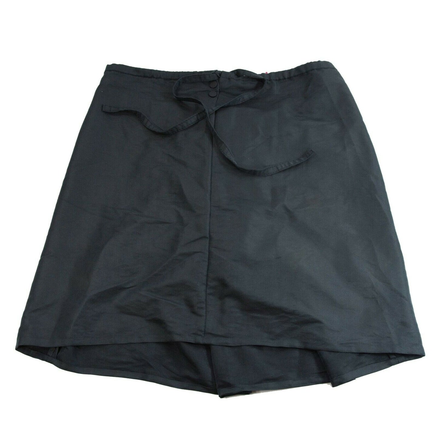 Stella McCartney Black Gathered Drawstring A-Line Skirt 40 NWT $695
