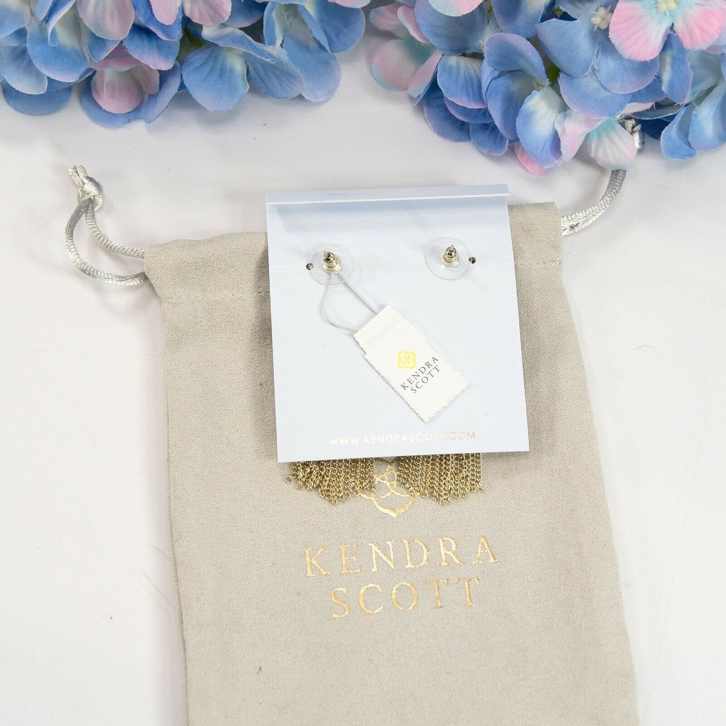 Kendra Scott Lilac Magnesite Tae Fringe Drop Dangle Earrings NWT