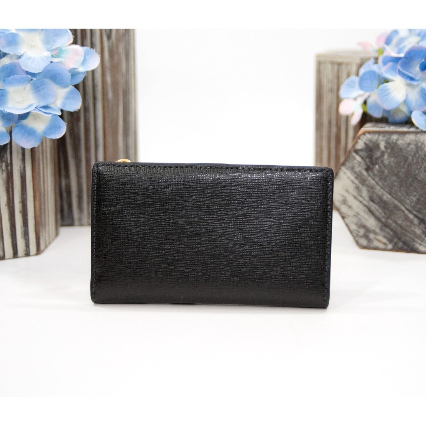 Kate Spade Ellie Elephant Logo Embellished Small Slim Bifold Wallet NWT