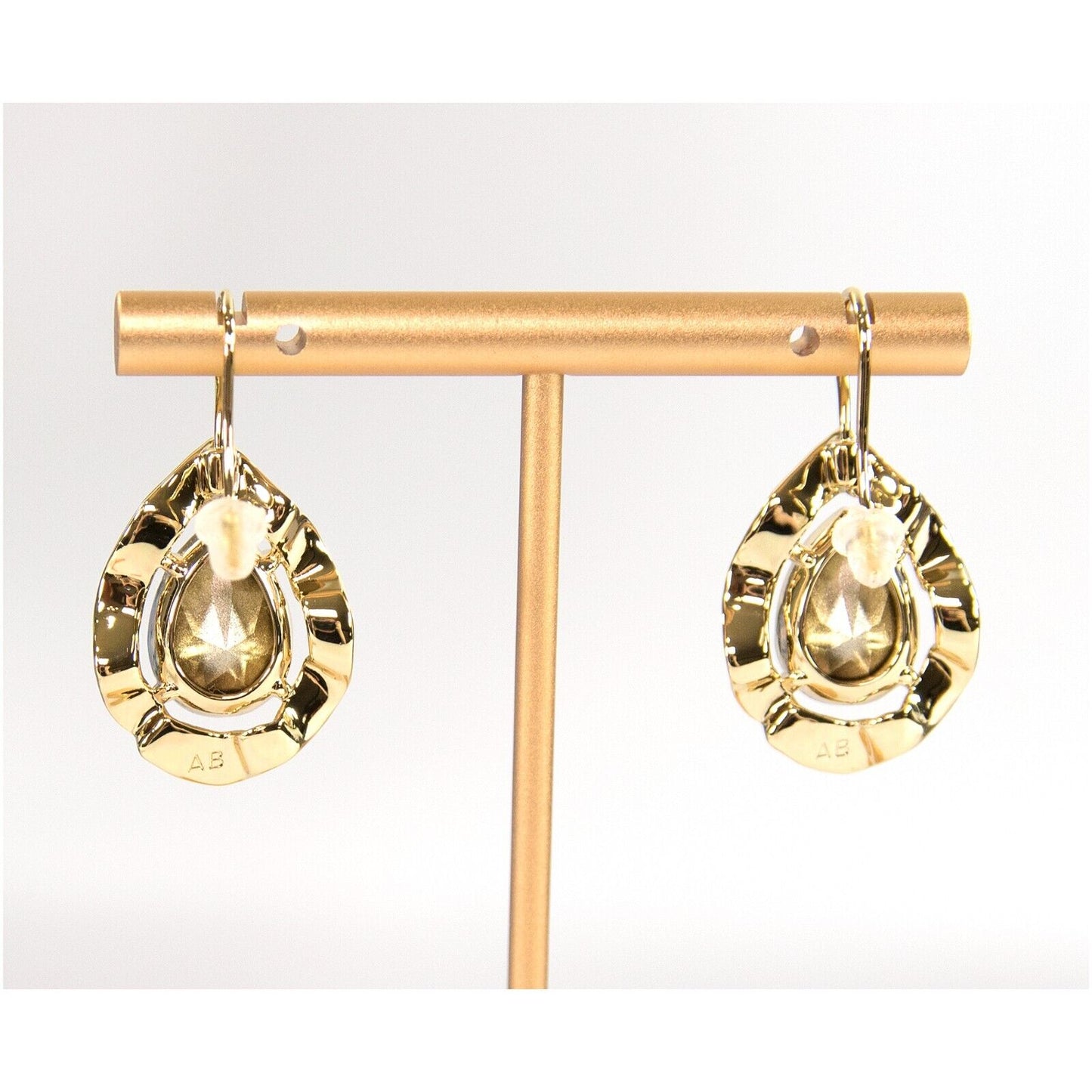 Alexis Bittar Crystal Ancient Coin Large Drop Earrings NWT
