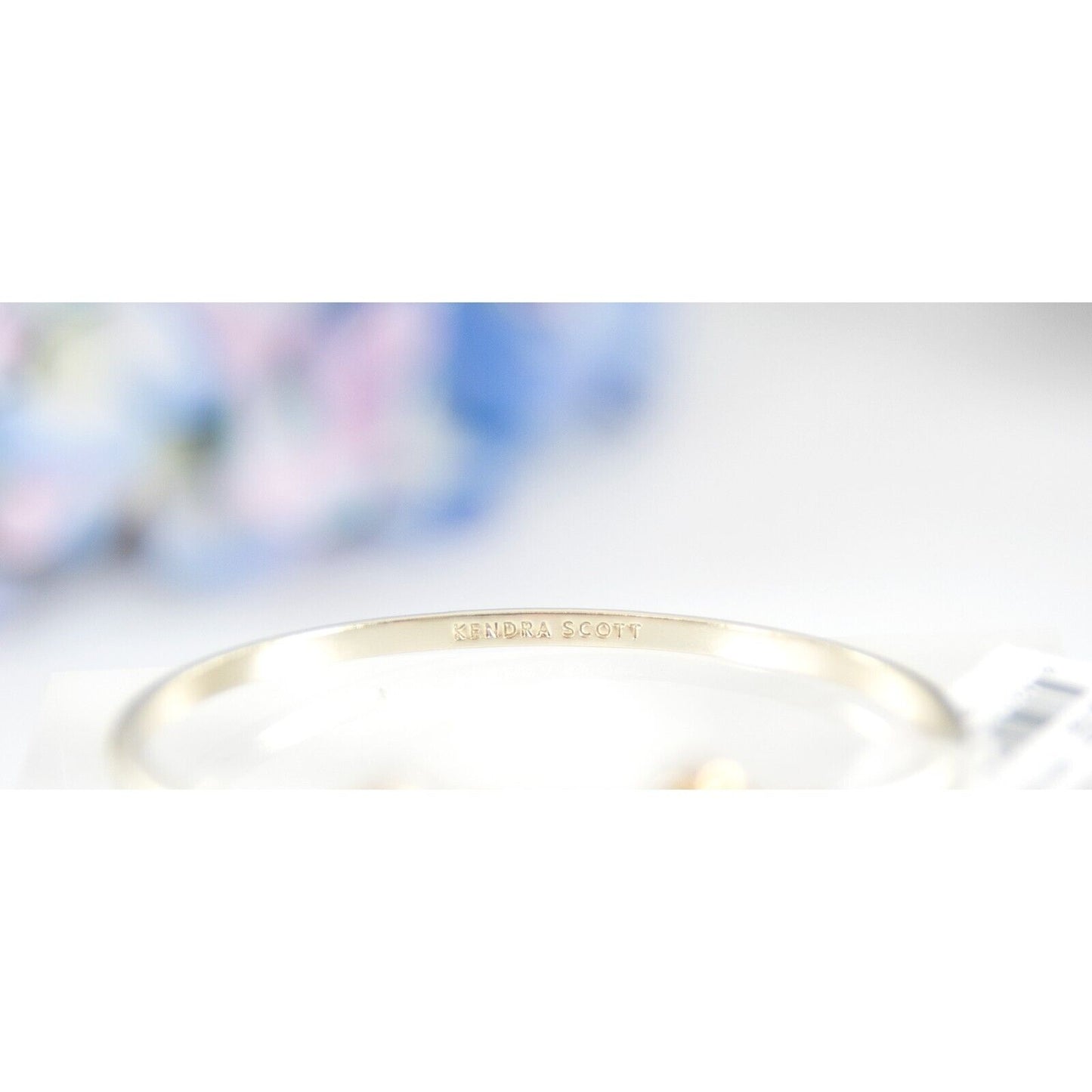 Kendra Scott Edie Gold Rose Gold Drusy Bangle Cuff Bracelet NWT