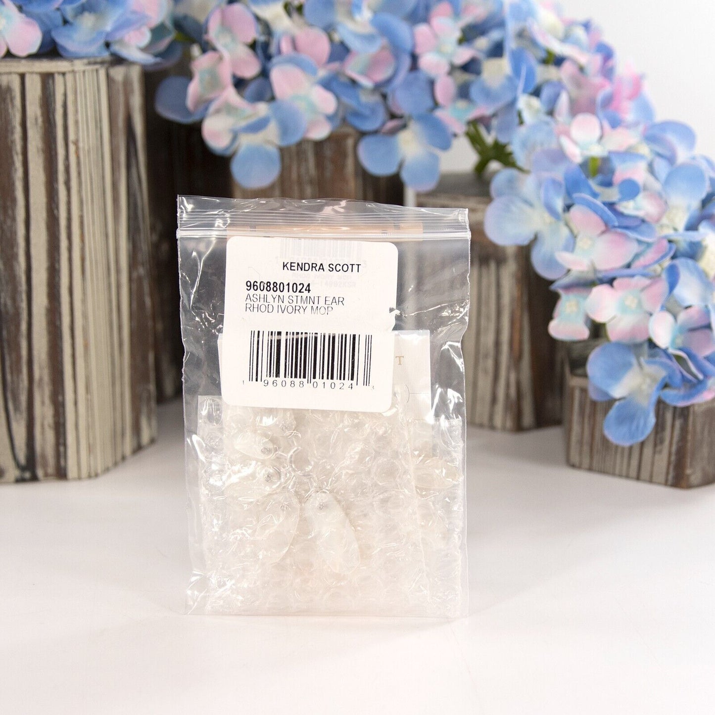 Kendra Scott Ashlyn Ivory Mother of Pearl Rhodium Large Statement Earrings NWT