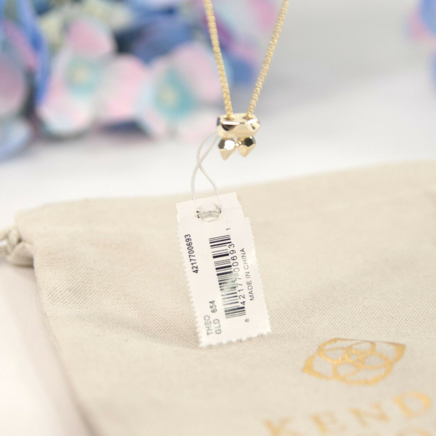 Kendra Scott Theo Raspberry Drusy Gold Chain Bracelet NWT
