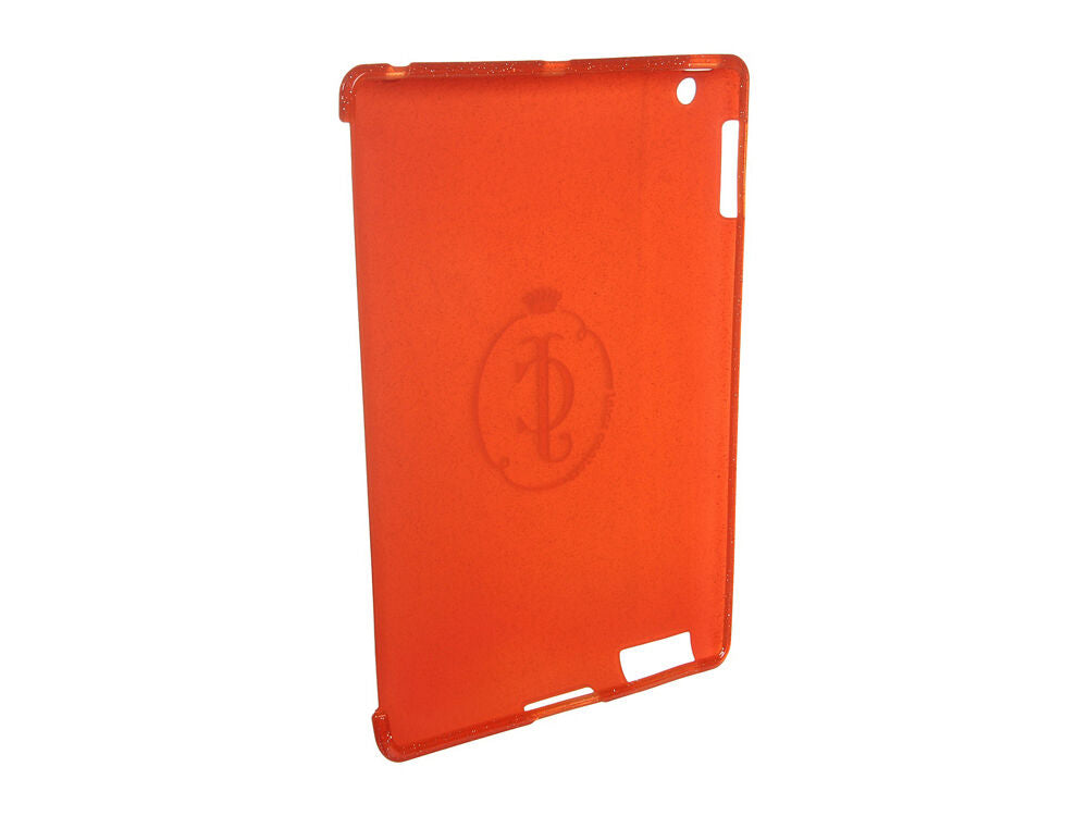 Juicy Couture Fire Opal Orange Glitter Silicone Fitted iPad Skin YTRUT229 NWT