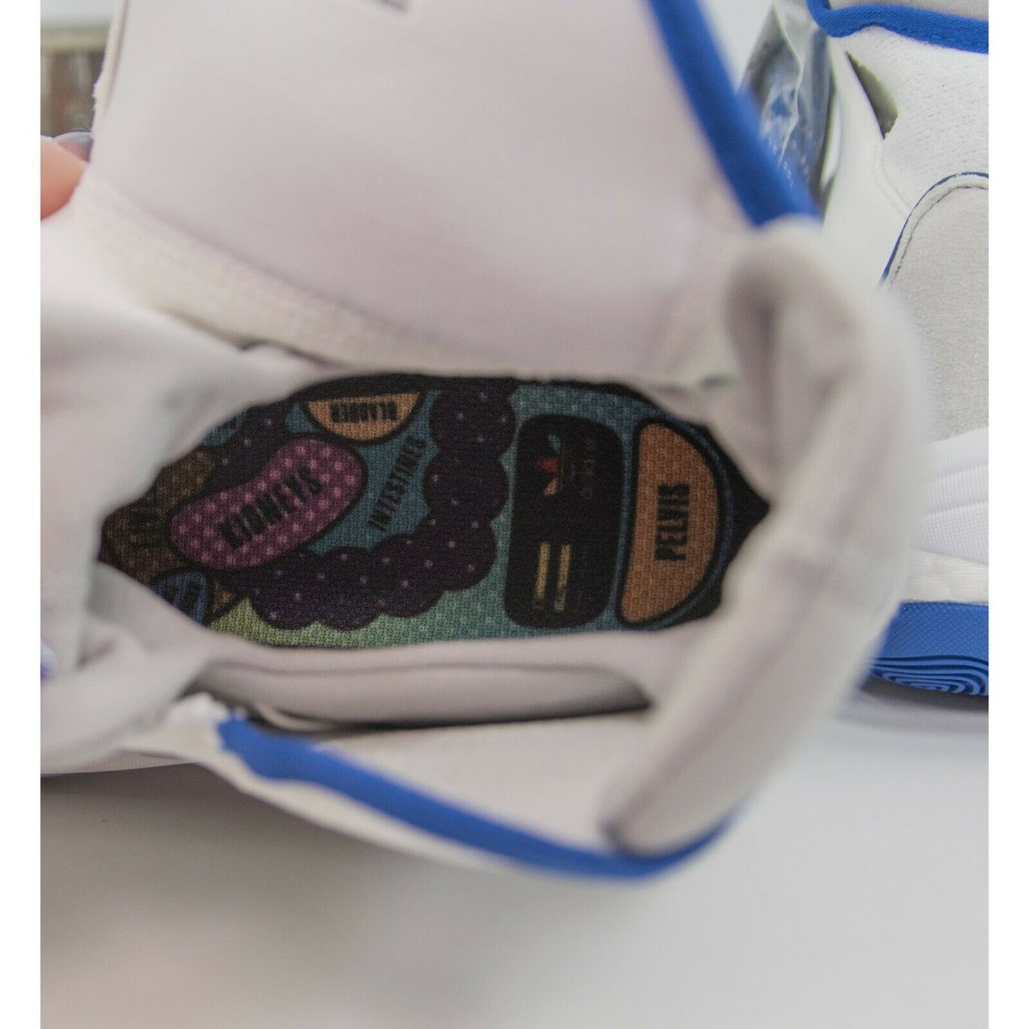 Adidas X Pharrell Williams Blue White Crazy BYW HU Basketball Shoes Mens 10 NIB