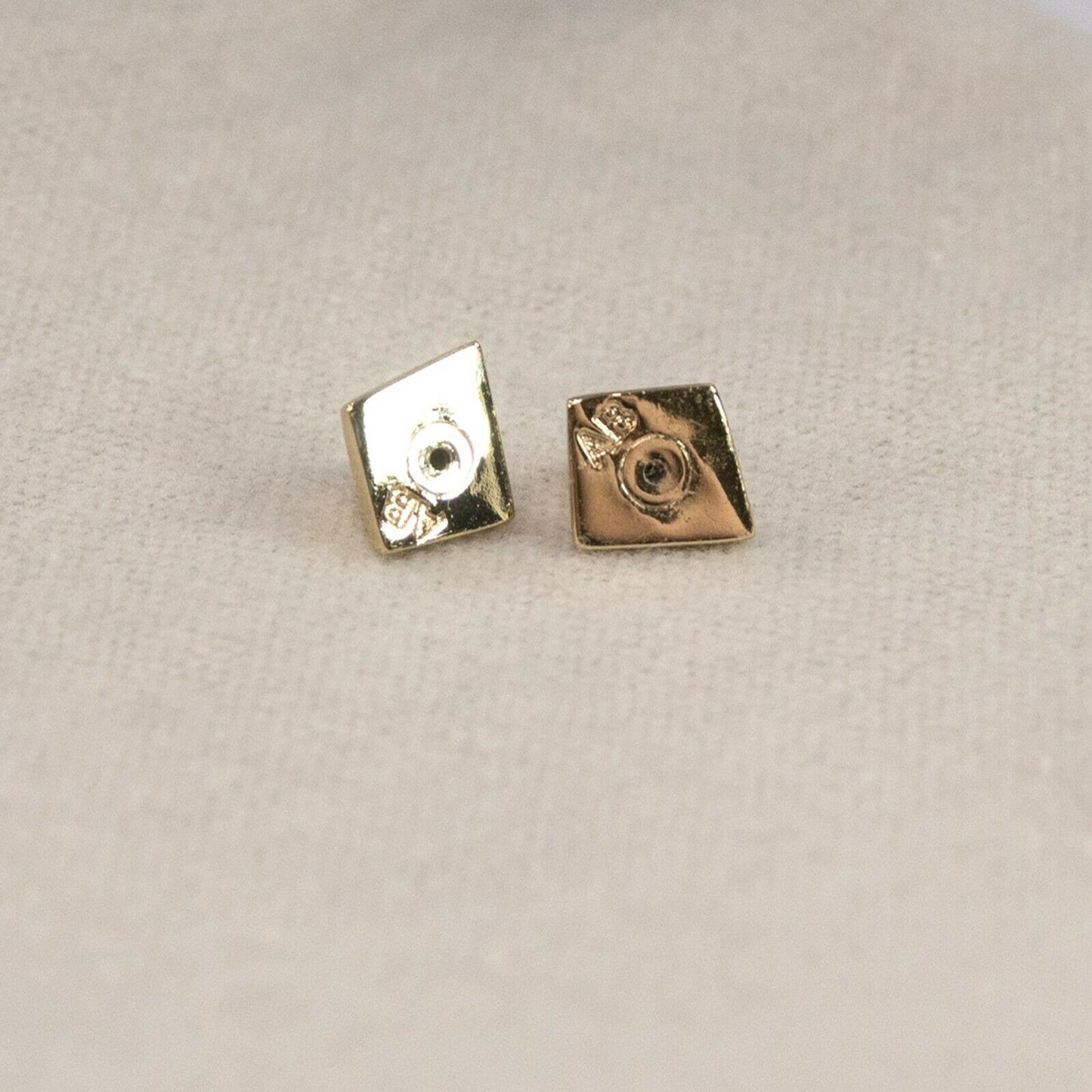 Alexis Bittar Gold Navette Starburst Crystal Large Stud Earrings NWT