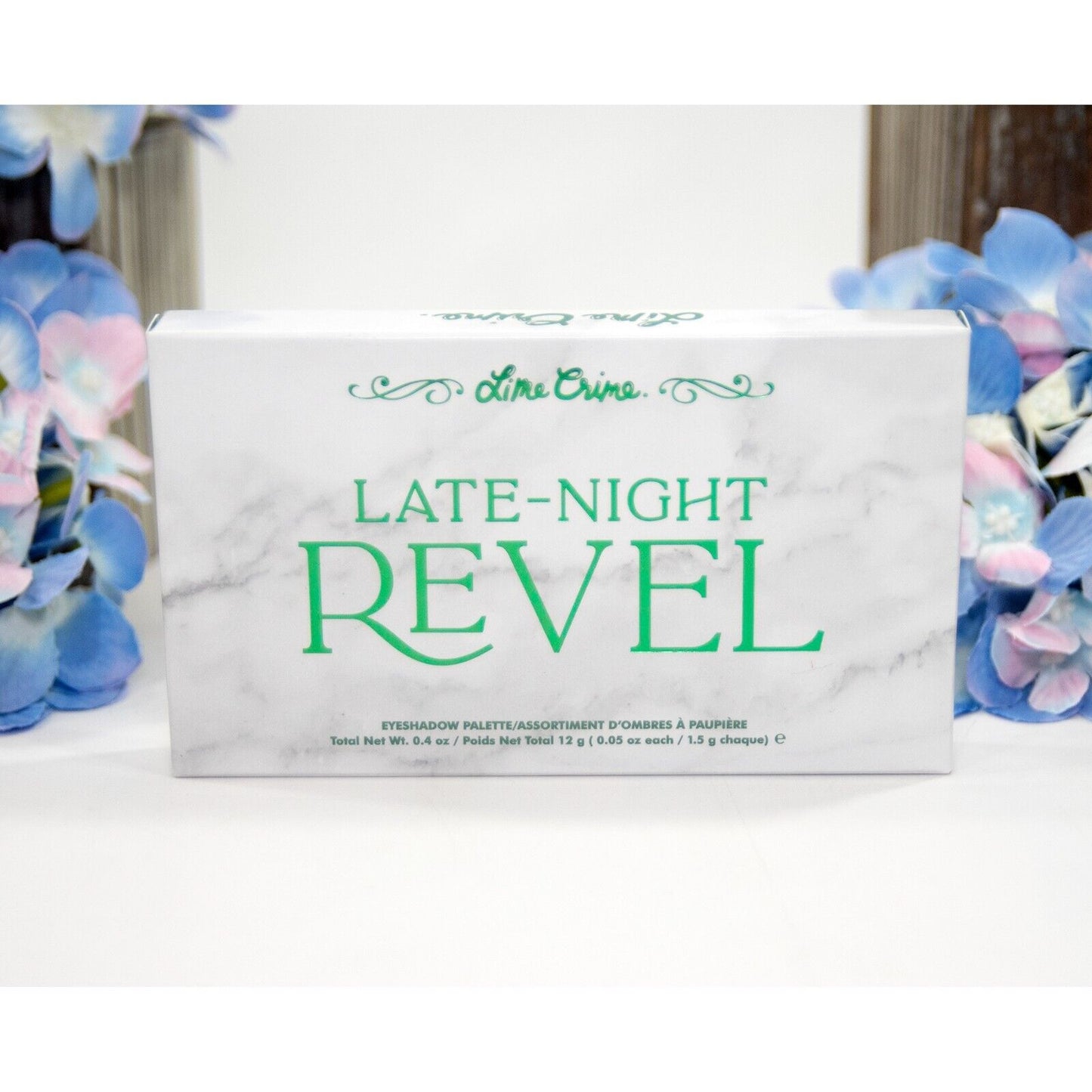 Lime Crime Late Night Revel Metallic Glitter Pigment Eyeshadow Palette NWT