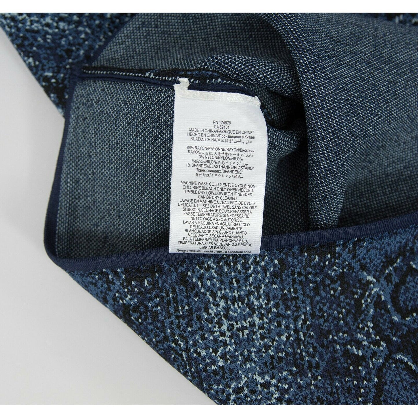 BCBGMaxAzria Blue Python Bandage Power Pencil Skirt M NWT