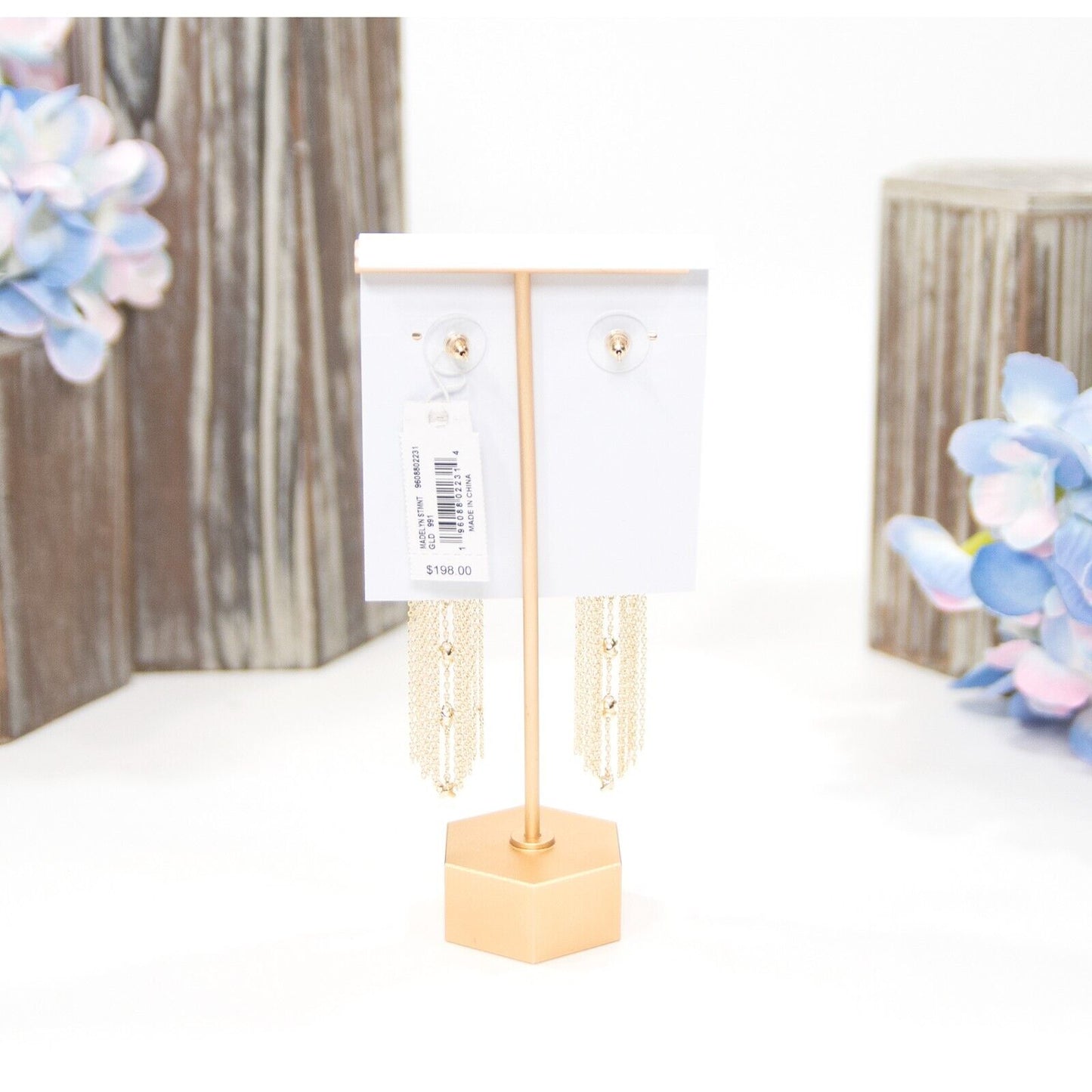Kendra Scott Madelyn Pearl Fringe Drop Dangle Statement Earrings NWT