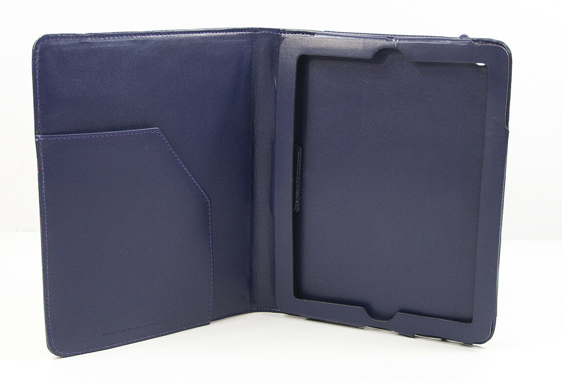 Marc Jacobs Dark Ultraviolet Multi Logo Tablet iPad Folio Book Case NWT