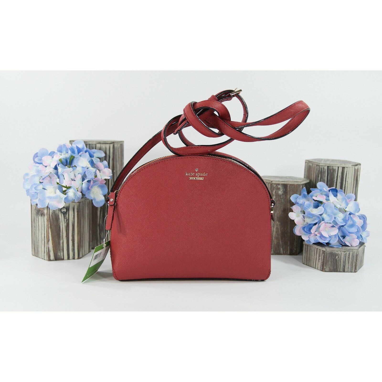 Kate Spade Cameron Street Large Hilli Red Saffiano Leather Dome