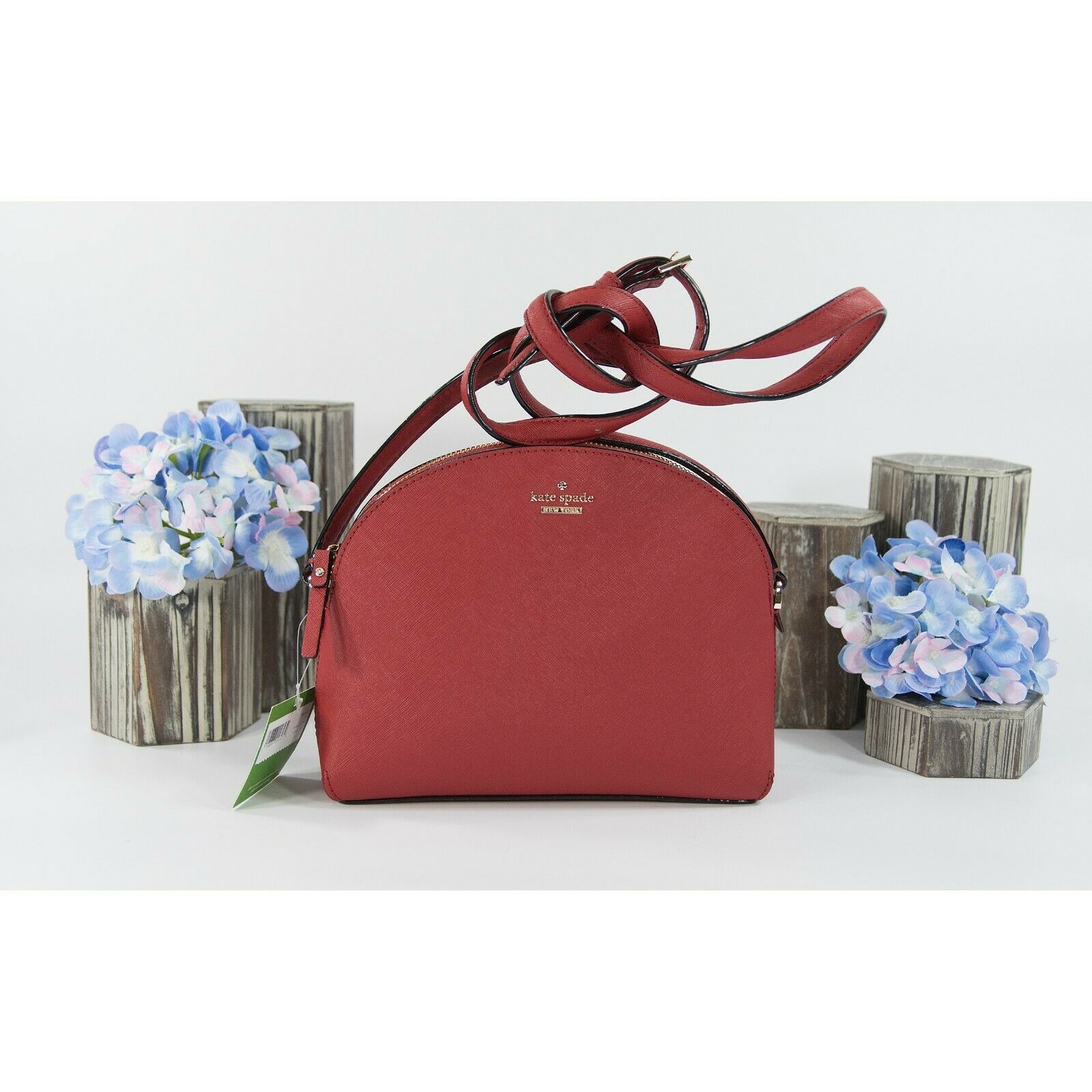 Kate Spade Cameron Street Large Hilli Red Saffiano Leather Dome Crossb –  Design Her Boutique