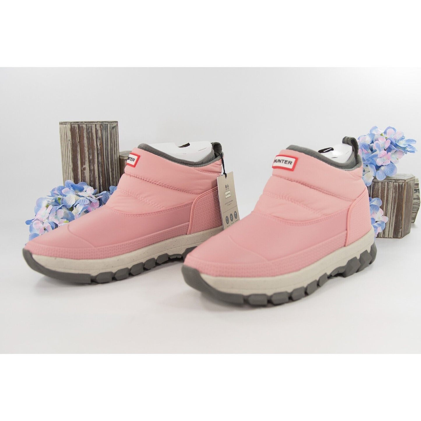 Hunter Boot Company Insulated Quartz Pink Bootie Low Winter Snow Boots 9 NIB